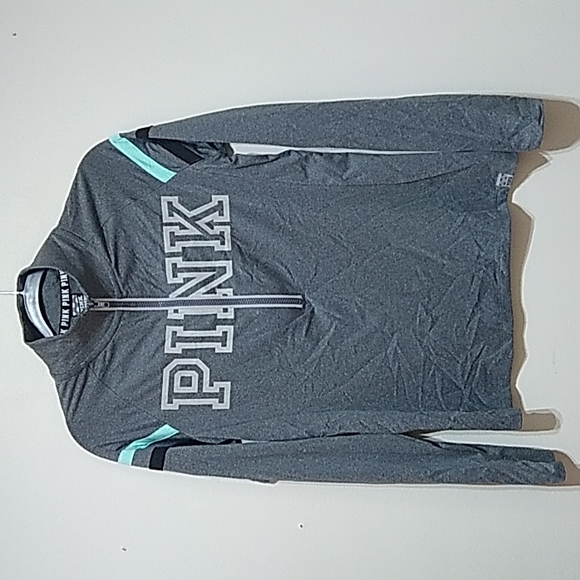 Victoria's Secret Tops - Victoria's Secret Ultimate 1/2 Zip Gray Pullover Top